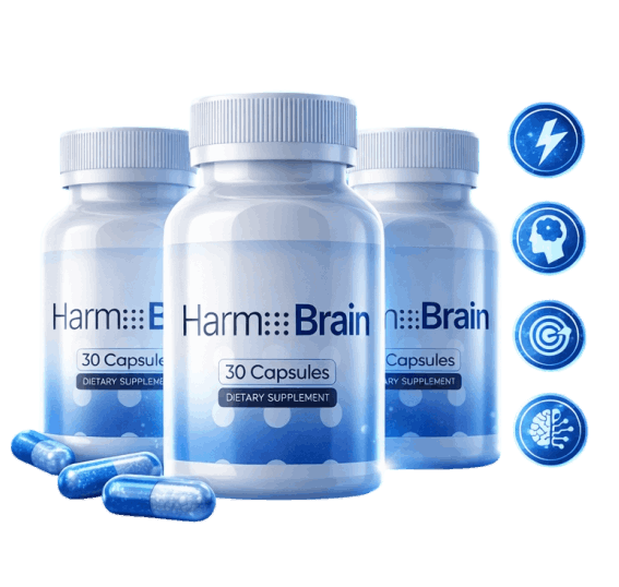 Premium Harmo Brain dietary supplement for healthy brain function and focus.